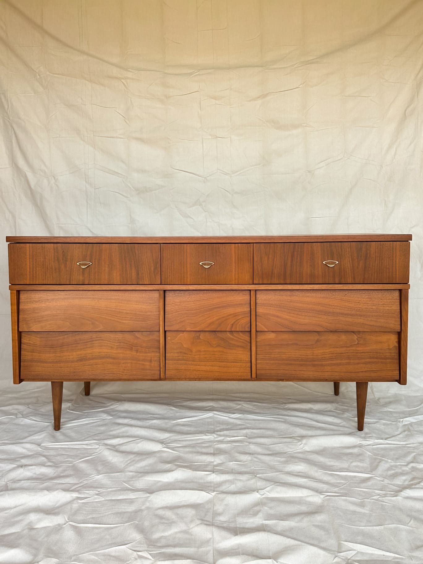 How I Restored an MCM Dresser With a New Walnut Veneer Top